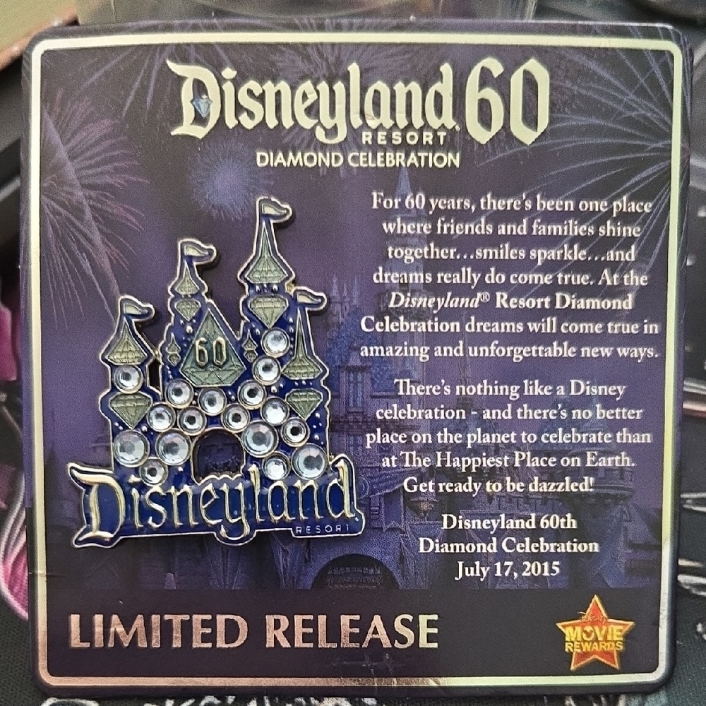 Disneyland 60th Anniversary Castle Pin